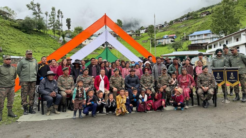 Pema Khandu, Indian Army, Arunachal Pradesh, border villages, Thingbu, Mago, Gajraj Corps, Neeraj Shukla, Gaon Burahs, yak graziers, border outreach, nation building, army community bond, northeast India, border security