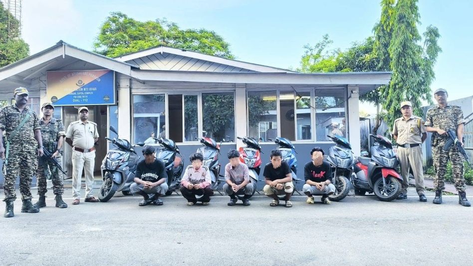 Seven Stolen Scooties, One Busted Racket — Itanagar Police Score a Big Win Against Two-Wheeler Thieves