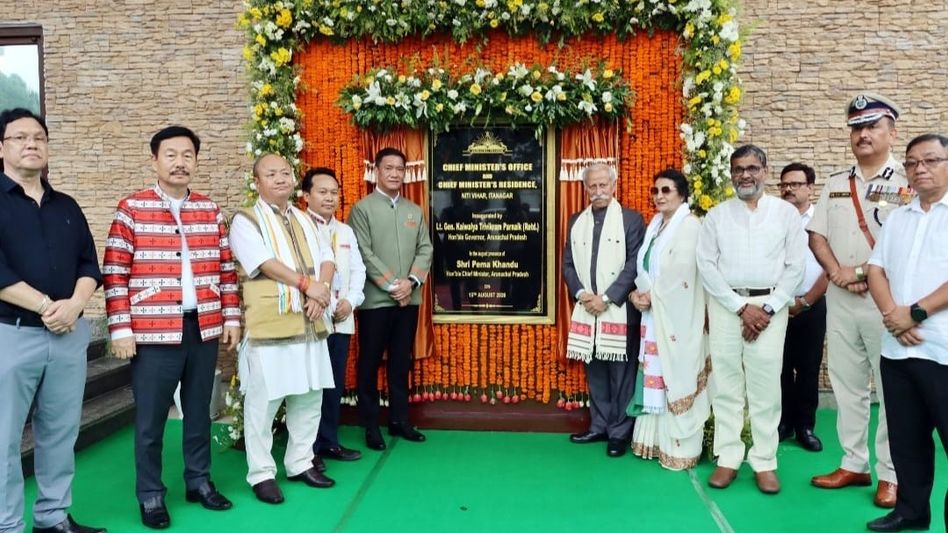 Arunachal Pradesh, KT Parnaik, Pema Khandu, CM Office, CM Residence, Niti Vihar, Itanagar, Independence Day, India 80th Independence, Governor Parnaik, Arunachal news, Viksit Bharat 2047, frontier state, Arunachal governance, northeast India, CMO inauguration, Arunachal development, state government, Abotani TV, northeast news, Arunachal politics, Cabinet ministers, Arunachal infrastructure, good governance, Itanagar news