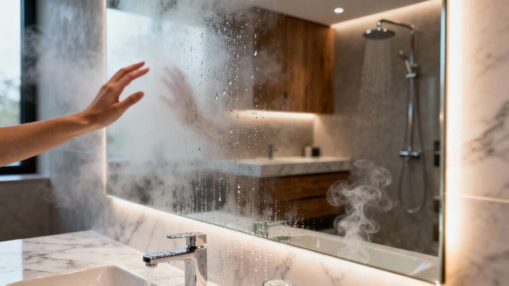 How to Keep a Bathroom Mirror From Fogging Up After a Shower